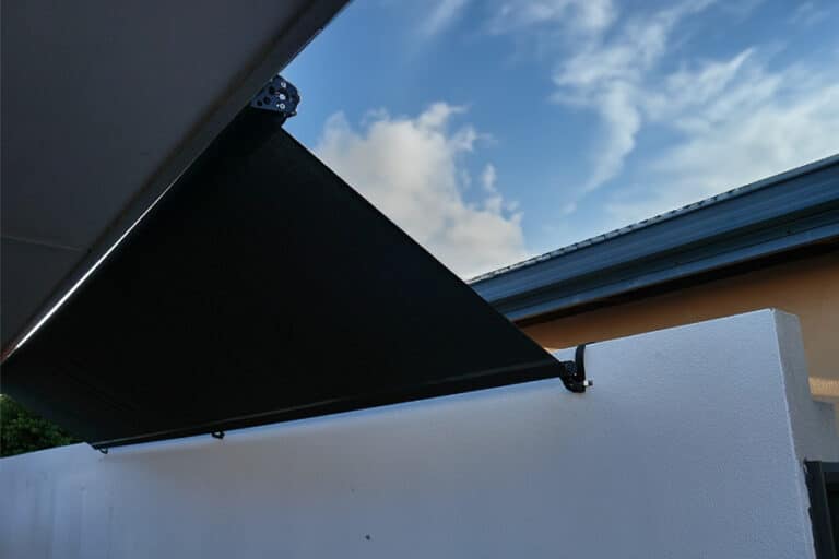 Roof to Fence Blinds in Perth Property Kidd