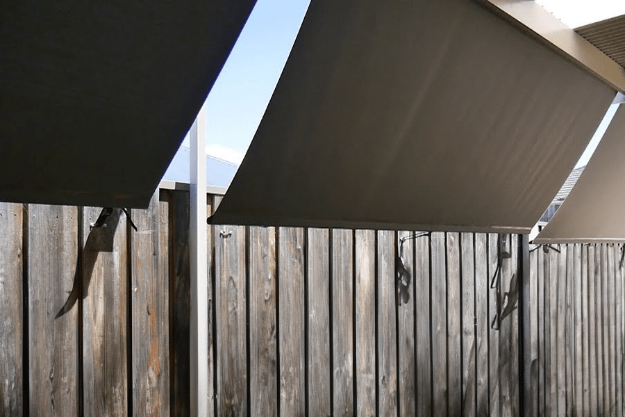 roof to fence blinds